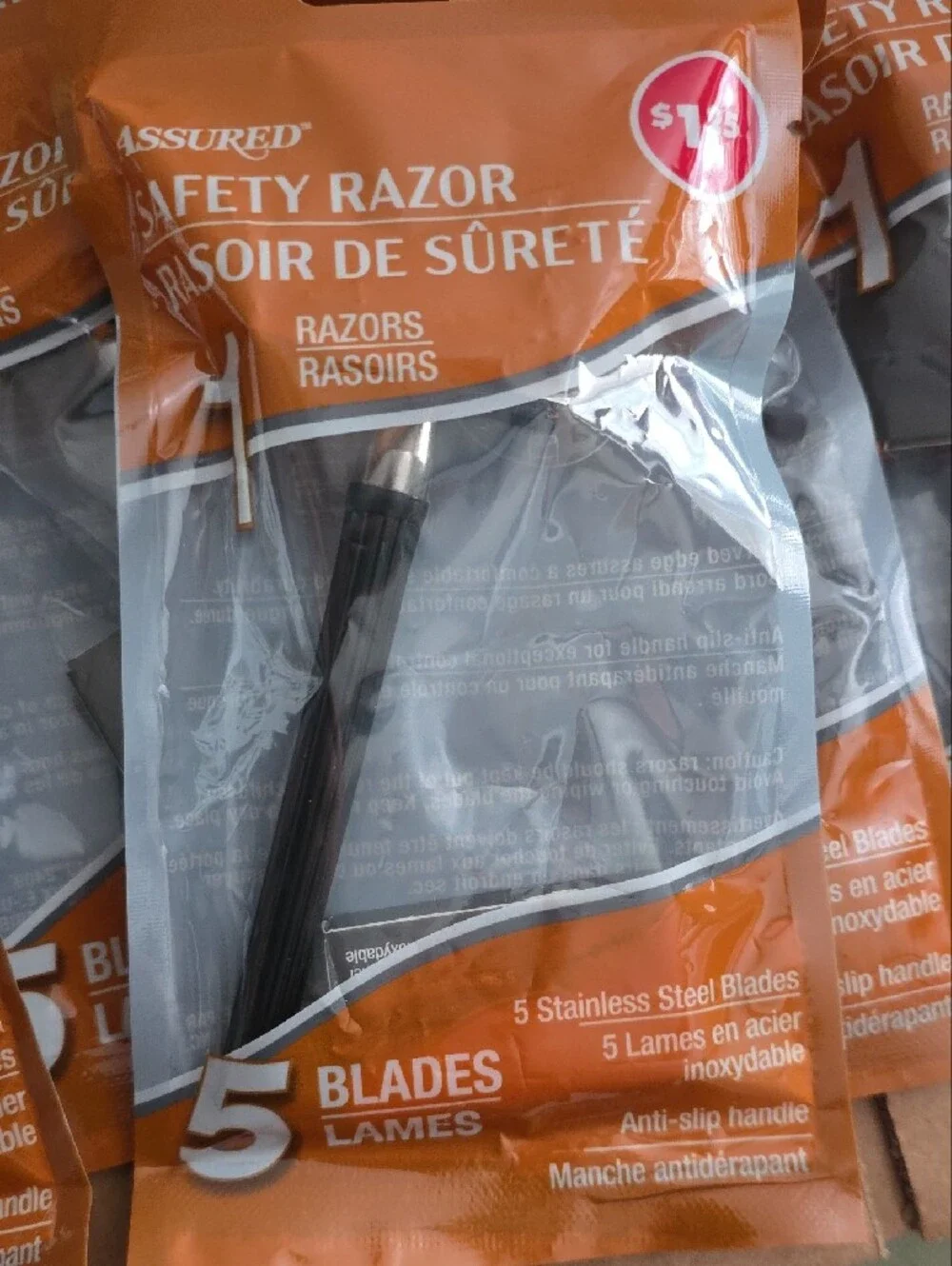 Safety Razors - Pack of Disposable Razors (Orange/Gray Packaging)